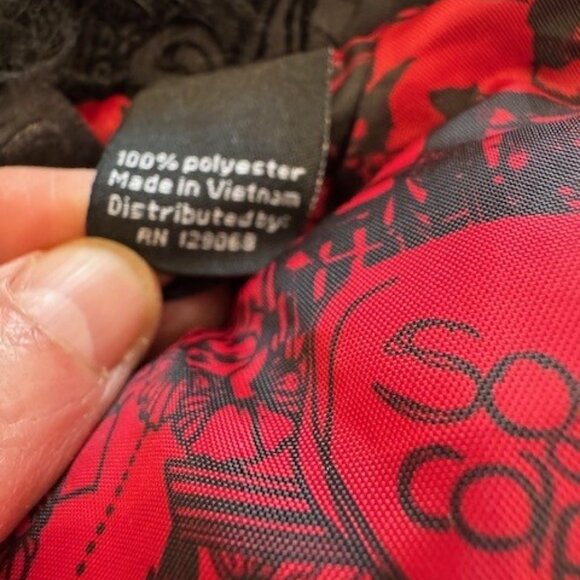 Black Desigual winter coat size S with hood.  EUC - Picture 4 of 6